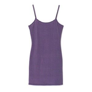 purple and black checked body on dress from h&m size extra small.